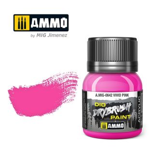 Dio Dry Brush Vivid Pink 40ml Ammo By Mig - MIG0642
