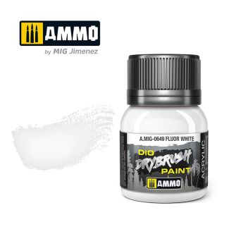 Dio Dry Brush Flour White 40ml Ammo By Mig - MIG0649