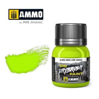 Dio Dry Brush Lime Green 40ml Ammo By Mig - MIG0650