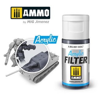 Acrylic Filter Basalt 15ml Ammo By Mig - MIG801