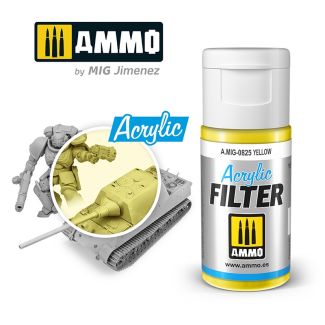 Acrylic Filter Yellow 15ml Ammo By Mig - MIG825