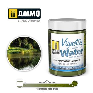Slow River Waters Acrylic 100ml Ammo By Mig - MIG2244