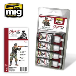 German Field Grey Uniforms Set Ammo By Mig - MIG7021