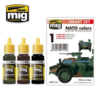 NATO Colour Set Ammo By Mig - MIG7114