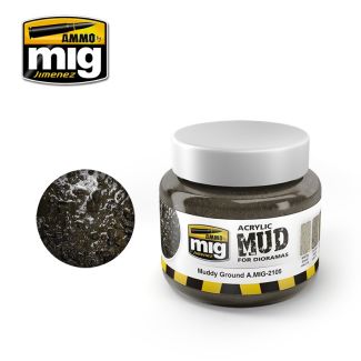 Acrylic Mud - Muddy Ground 250ml Ammo By Mig - MIG2105