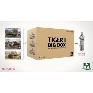 Takom 1/35 Tiger I Big Box Limited Edition (3 tanks 2 figures) - 2200W