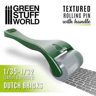 Rolling pin with Handle - Dutch Bricks - Green Stuff World - 10490