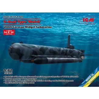 ICM 1/72 WWII German Midget Submarine - U-Boat Type ‘Molch’ - S.019
