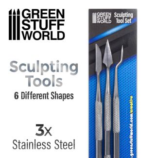 Green Stuff World 3x Sculpting Tools - GSW-1011