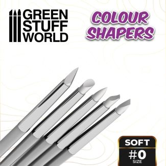 Colour Shapers Brushes SIZE 0 - WHITE SOFT - Green Stuff World - 1025