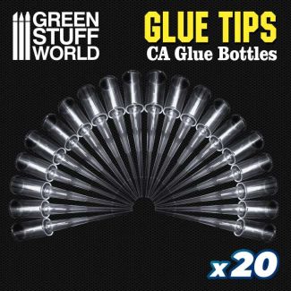 20x Precision tips for Super Glue Bottles - Green Stuff World