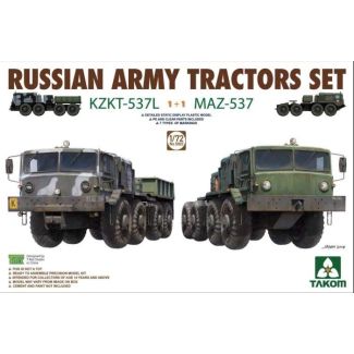 Takom 1/72 Russian Army Tractors KZKT-537L & MAZ-537 1+1 - TAK05003