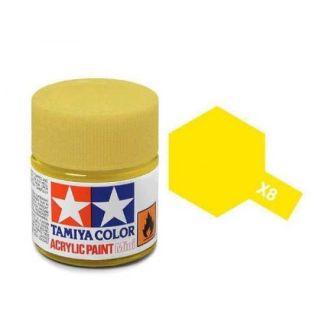 Tamiya Acrylic Mini X-8 Lemon Yellow Paint