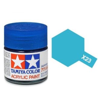 Tamiya Acrylic Mini X-23 Clear Blue Paint