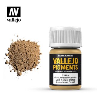 Vallejo Pigments - Dark Yellow Ocre - 73.103