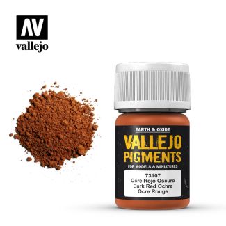 Vallejo Pigments - Dark Red Ocre - 73.107