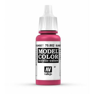 Vallejo Model Color 17ml - Sunset Red - 70.802