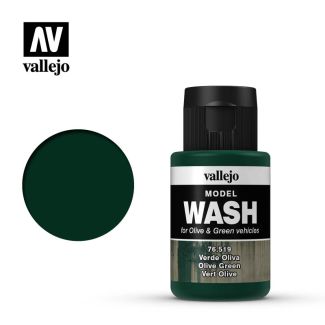 Vallejo Model Wash 35ml - Olive Green - 76.519