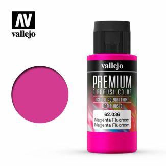 Vallejo Premium Airbrush color - Fluorescent Magenta 60ml - 62.036