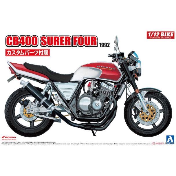 Aoshima 1/12 Honda CB400SF With Custom Parts - 05514