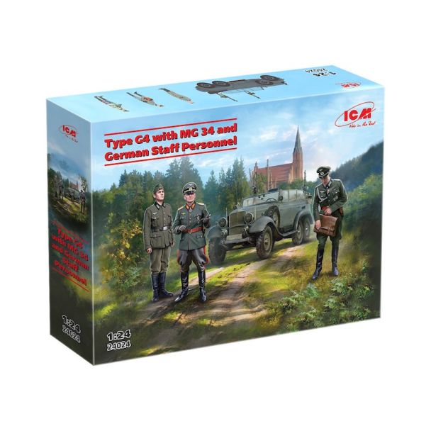 ICM 1/24 Type G4 & MG34 and German Staff Personnel - ICM24024