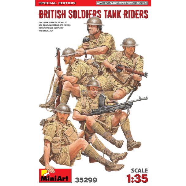 Miniart 35299 British Soldiers Tank Riders (Special Edition) 1:35 Plastic Model Kit