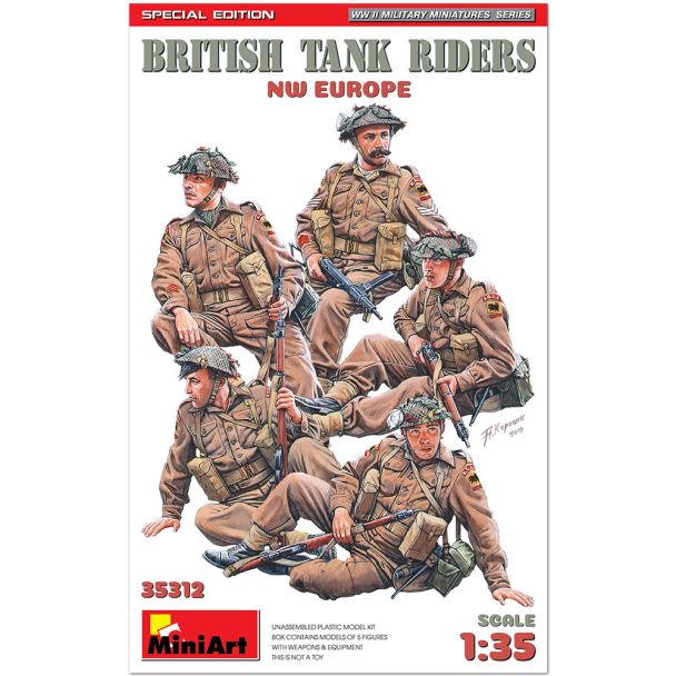 Miniart 35312 British Tank Riders NW Europe Special Edition (Special Edition) 1:35 Plastic Model Kit