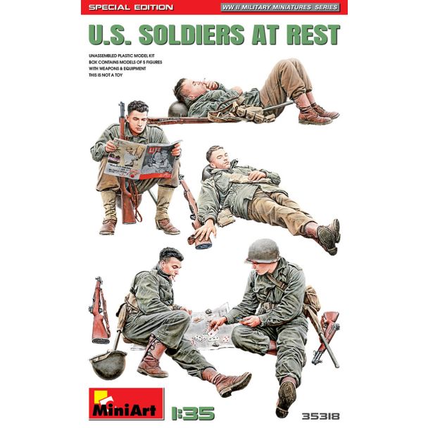 Miniart 35318 US Soldiers At Rest (Special Edition) 1:35 Plastic Model Kit