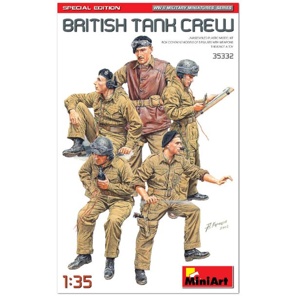 Miniart 35332 British Tank Crew (Special Edition) 1:35 Plastic Model Kit