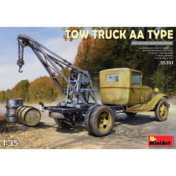 Miniart 35351 1/35 Tow Truck AA Type Scale Model Kit