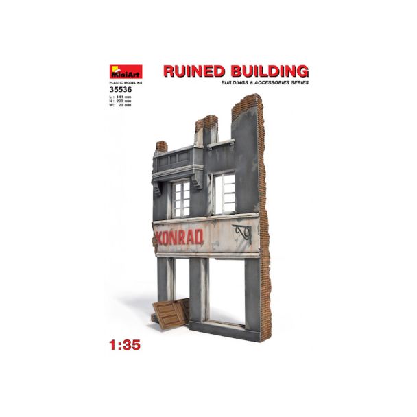 MiniArt 1/35 Ruined Building Diorama #35536