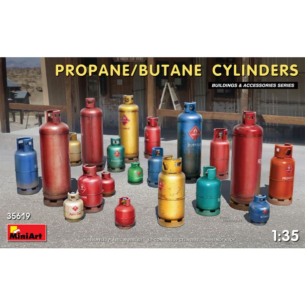 Miniart 1:35 - Propane / Butane Gas Cylinders 35619