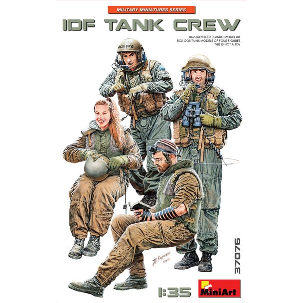 Miniart 37076 IDF Tank Crew 1:35 Plastic Model Kit