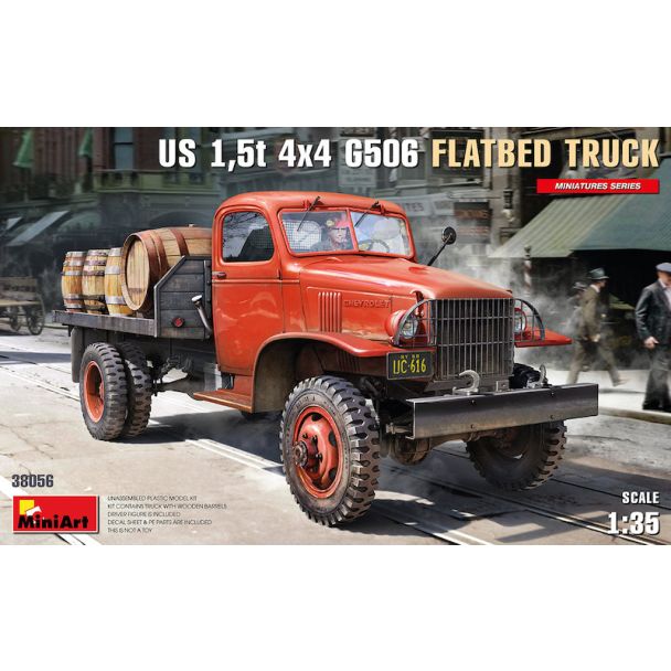Miniart 1/35 US 1,5t 4x4 G506 Flatbed Truck # 38056