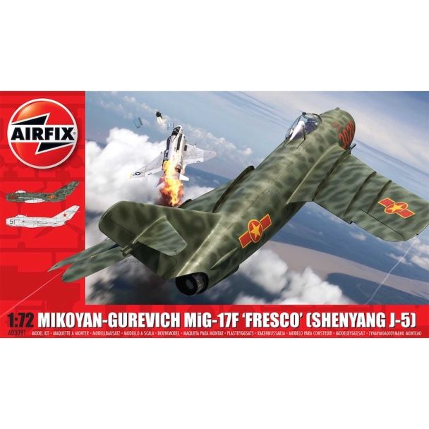 Airfix Mikoyan-Gurevich MiG-17 Fresco 1:72 Aircraft Model Kit - A03091