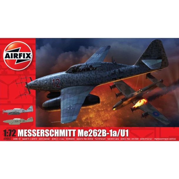 Airfix Messerschmitt Me262-B1a 1:72 Aircraft Model Kit - A04062