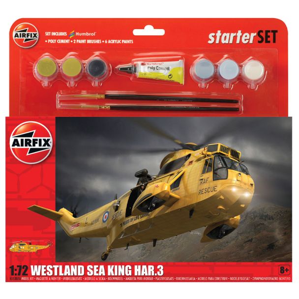 Airfix A55307 Westland Sea King HAR.3 Helicopter 1:72 Starter Set