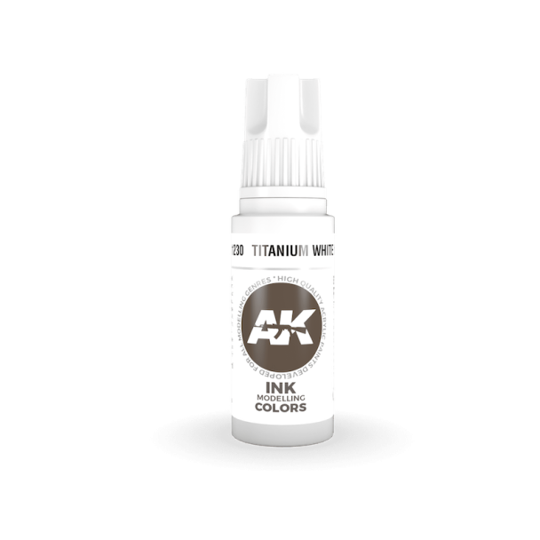 Titanium White INK 17ml 3rd Gen Acrylics AK Interactive - AK11230