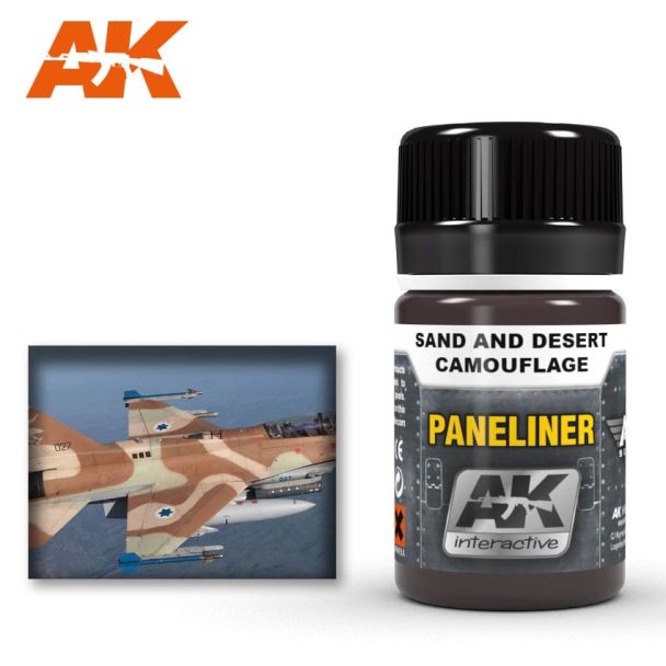 Paneliner For Sand And Desert Camouflage 35Ml 35ml AK Interactive - AK2073
