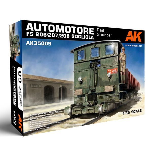 Automotore FS 206/207/208 Sogliola Rail Shunter 1/35 - AK Interactive - AK35009