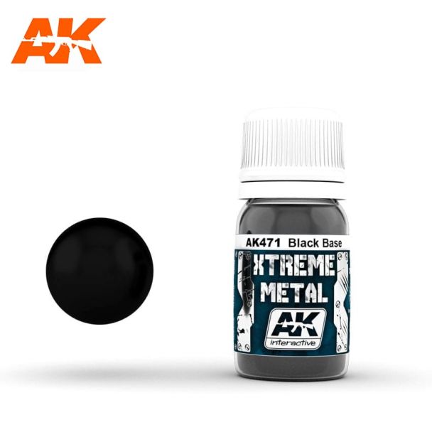 Xtreme Metal Black Base AK Interactive - AK471