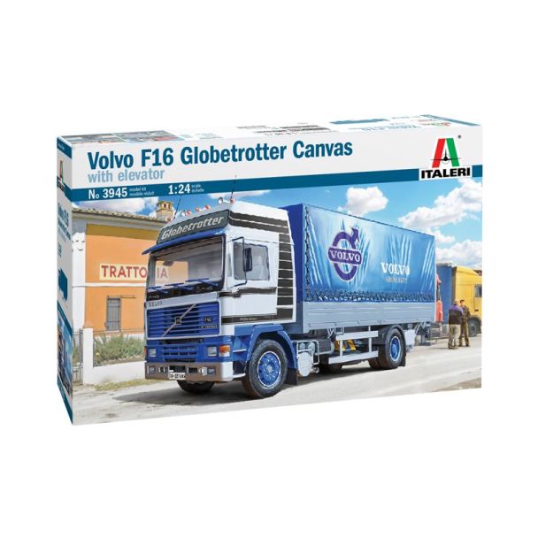 Italeri Volvo F16 Globetrotter Canvas Truck Truck Kit - 3945