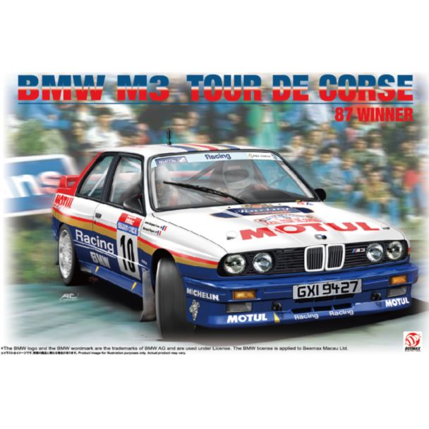 Beemax 1/24 BMW M3 E30 Tour De Corse Winner '87 - 24029