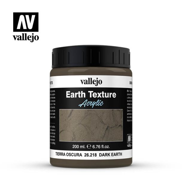 Vallejo Stone Textures - Dark Earth 200ml - 26.218
