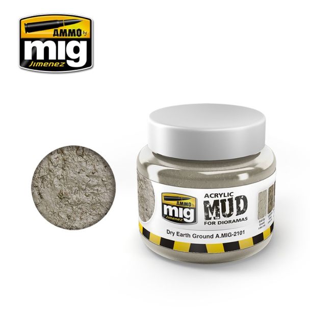 Acrylic Mud - Dry Earth Ground 250ml Ammo By Mig - MIG2101