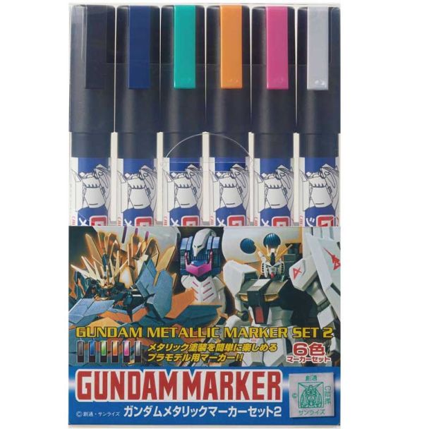 Gundam Marker Metallic Set Mr Hobby - GMS-125
