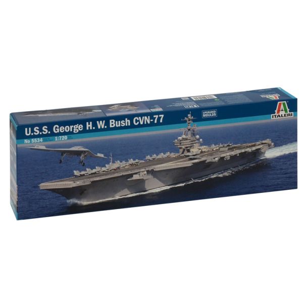 Italeri Uss George H W Bush Cvn 77 1/720 Ship Kit - 5534