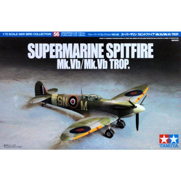 Tamiya 1/72 Supermarine Spitfire Mk.Vb/Mk.Vb TROP - 60756