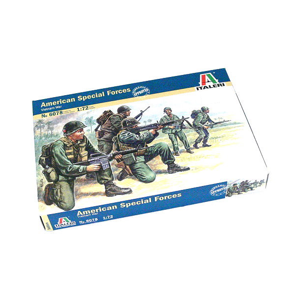 Italeri Vietnam War Us Special Forces 1/72 Figures Kit - 6078