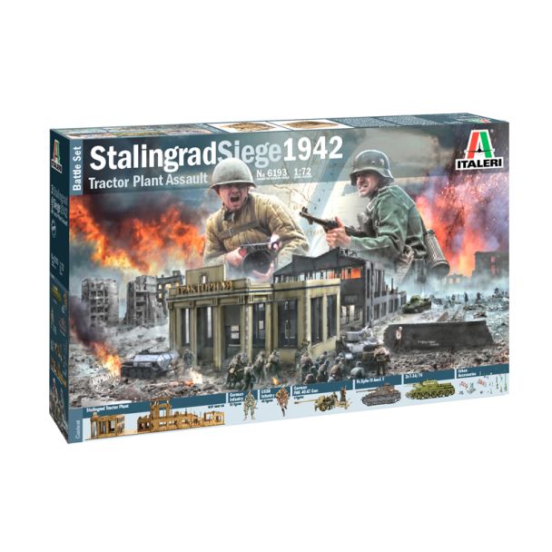 Italeri Battle Set WWII Stalingrad Siege 1/72 Figures Kit - 6193